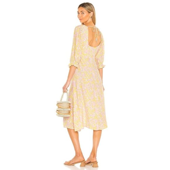 FAITHFULL THE BRAND Dress Clement Midi in Ida Floral Print Small New Womens - Picture 1 of 8